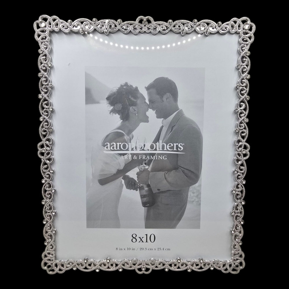 Aaronbrothers Wedding 8x10 Whimsical Jewel Frame Silver Art & Framing Memories